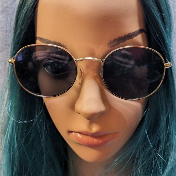 Wearme Pro Black And Gold Round Sunglasses - Picture 5 of 9